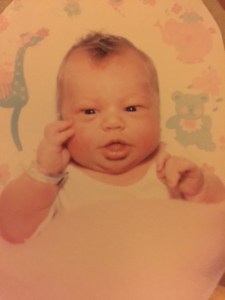 June 1990, Me as a newborn! :)